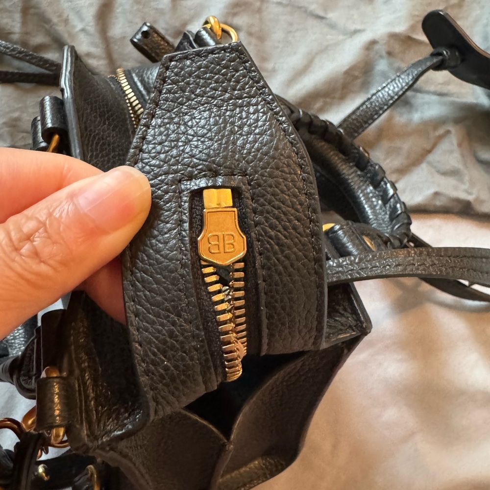 Balenciaga Black Mini City Bag with Gold Hardware - Picture 2 of 4